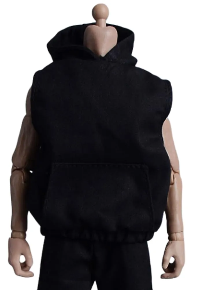 1/12 Scale Figure Doll Clothes: Sleeveless Hoodie Pants Set Collectible