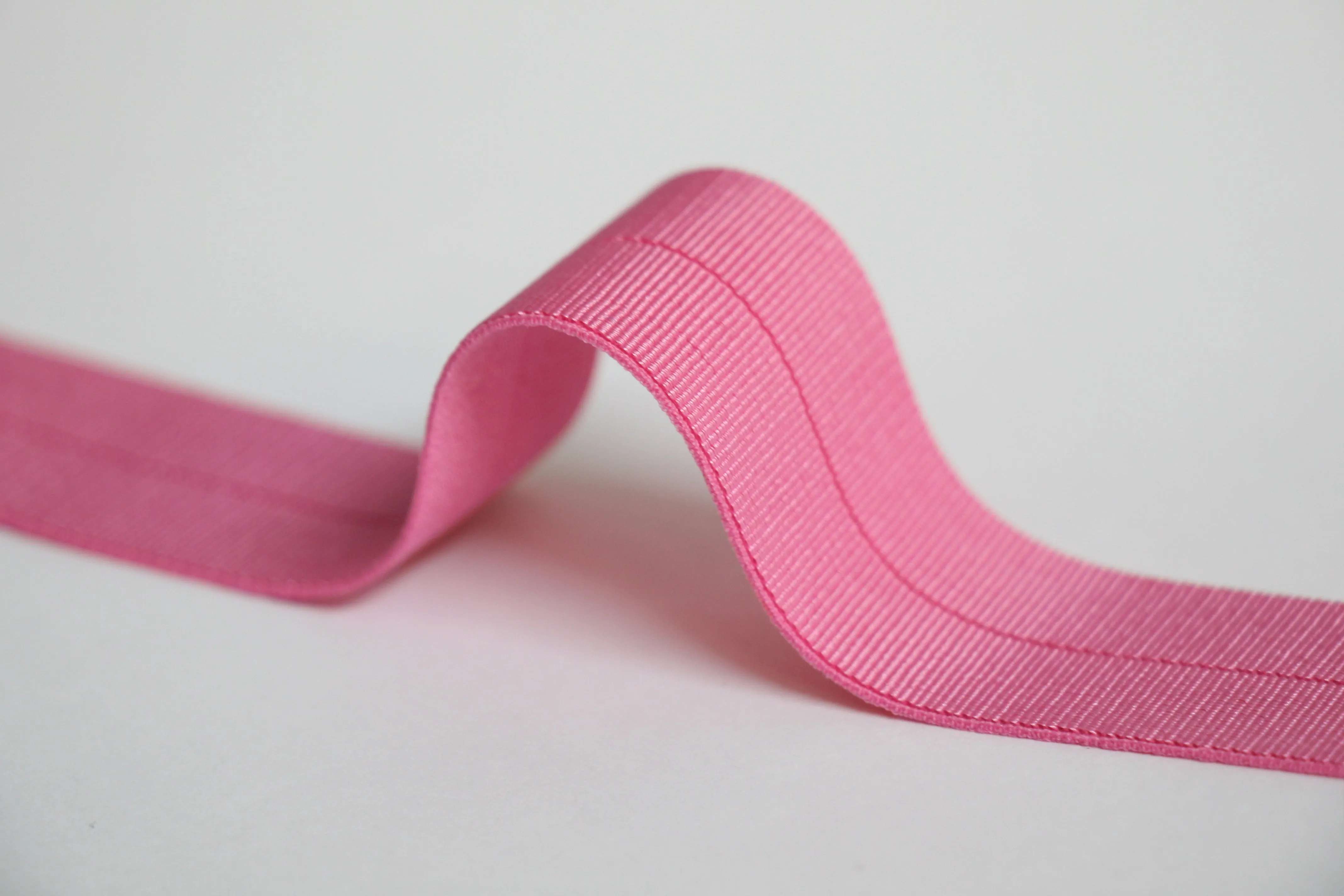 24mm Stretch Fold-Over Binding - Candy Pink