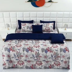 8 PCs Winter Comforter Set-14930 Cherry Blossom