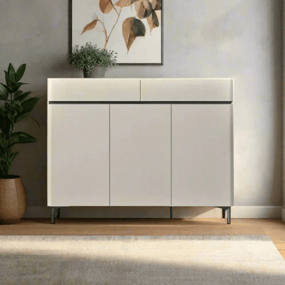 Ambre 3 Door Shoe Cabinet with Microcrystallic Top