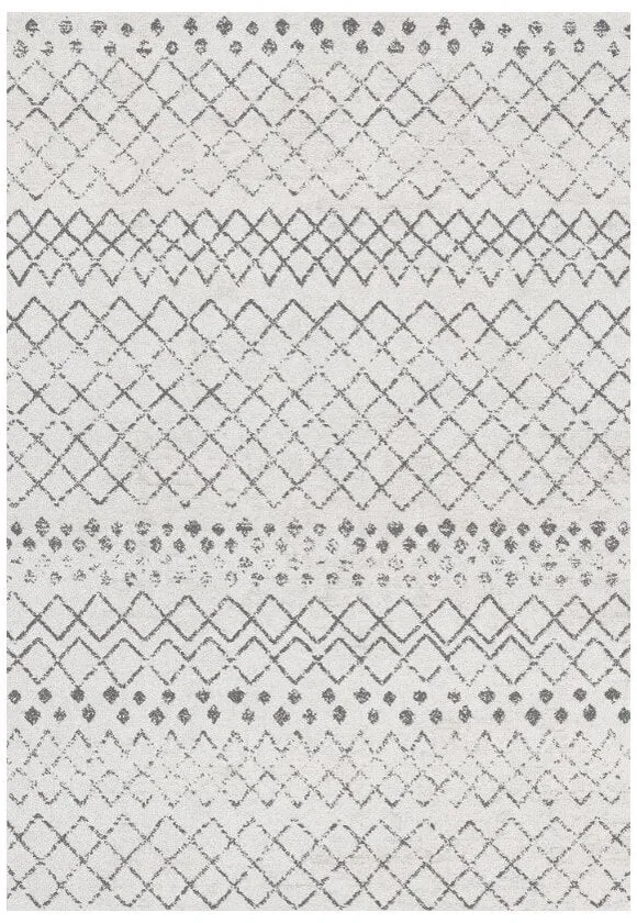 Aura Grey Pattern Washable Rug