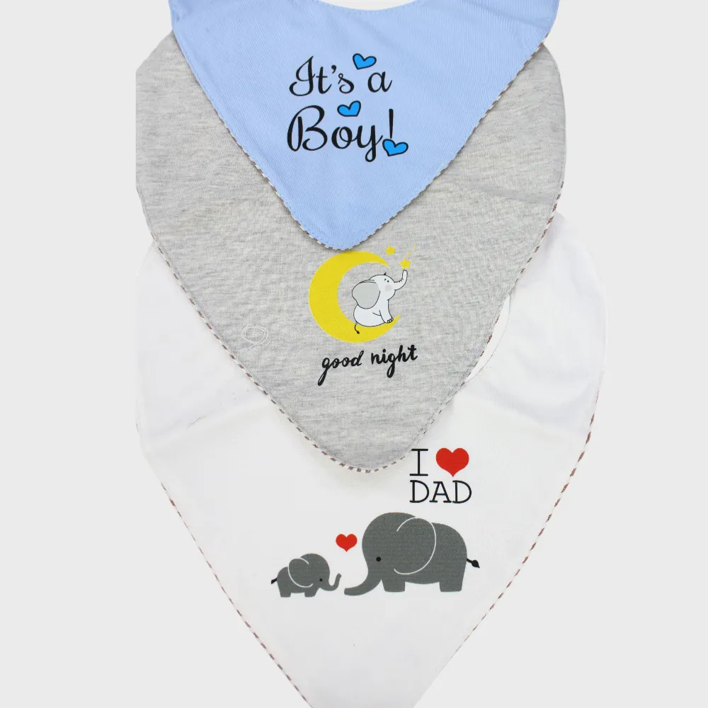 Baby Boys' Bib (Pack Of 3)