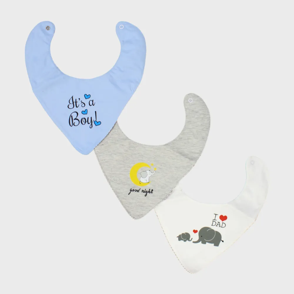 Baby Boys' Bib (Pack Of 3)