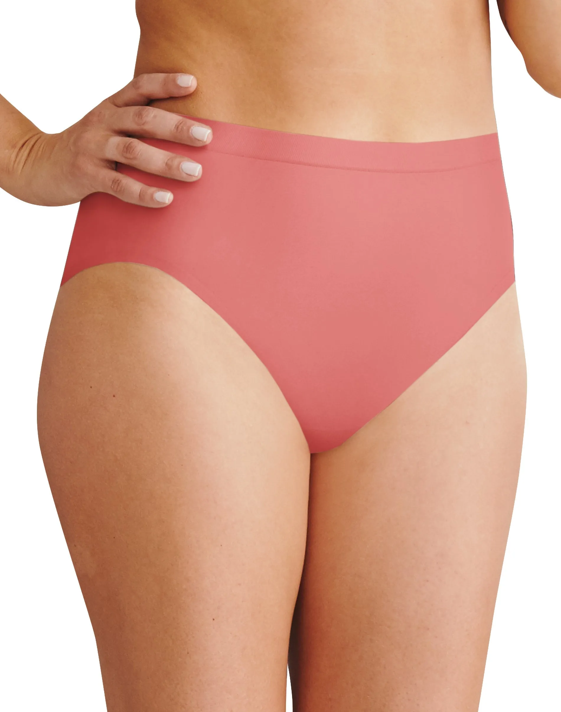 Bali Womens Comfort Revolution Easylite Seamless Hi Cut Panty