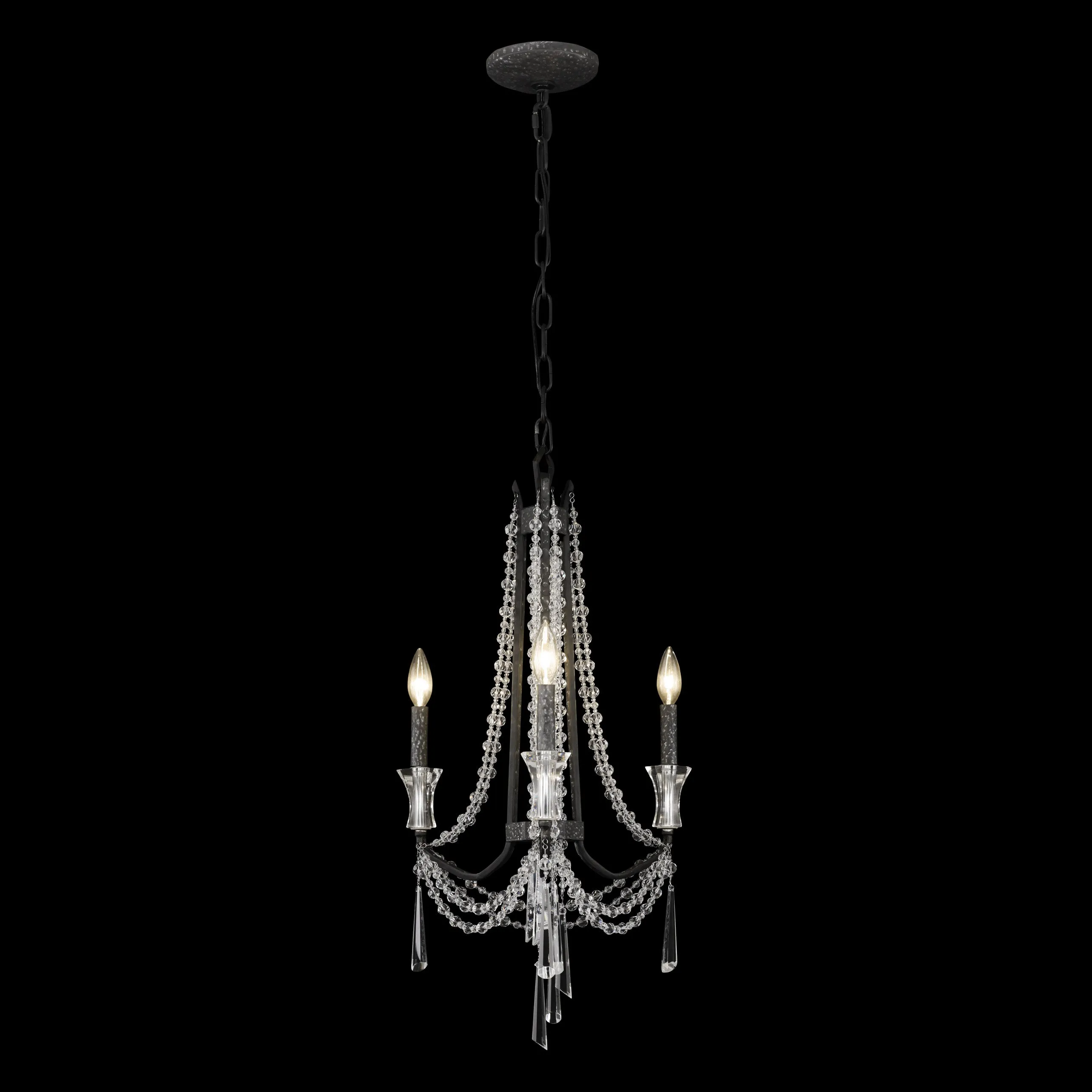 Barcelona 270C03OX 3-Light Chandelier - Onyx