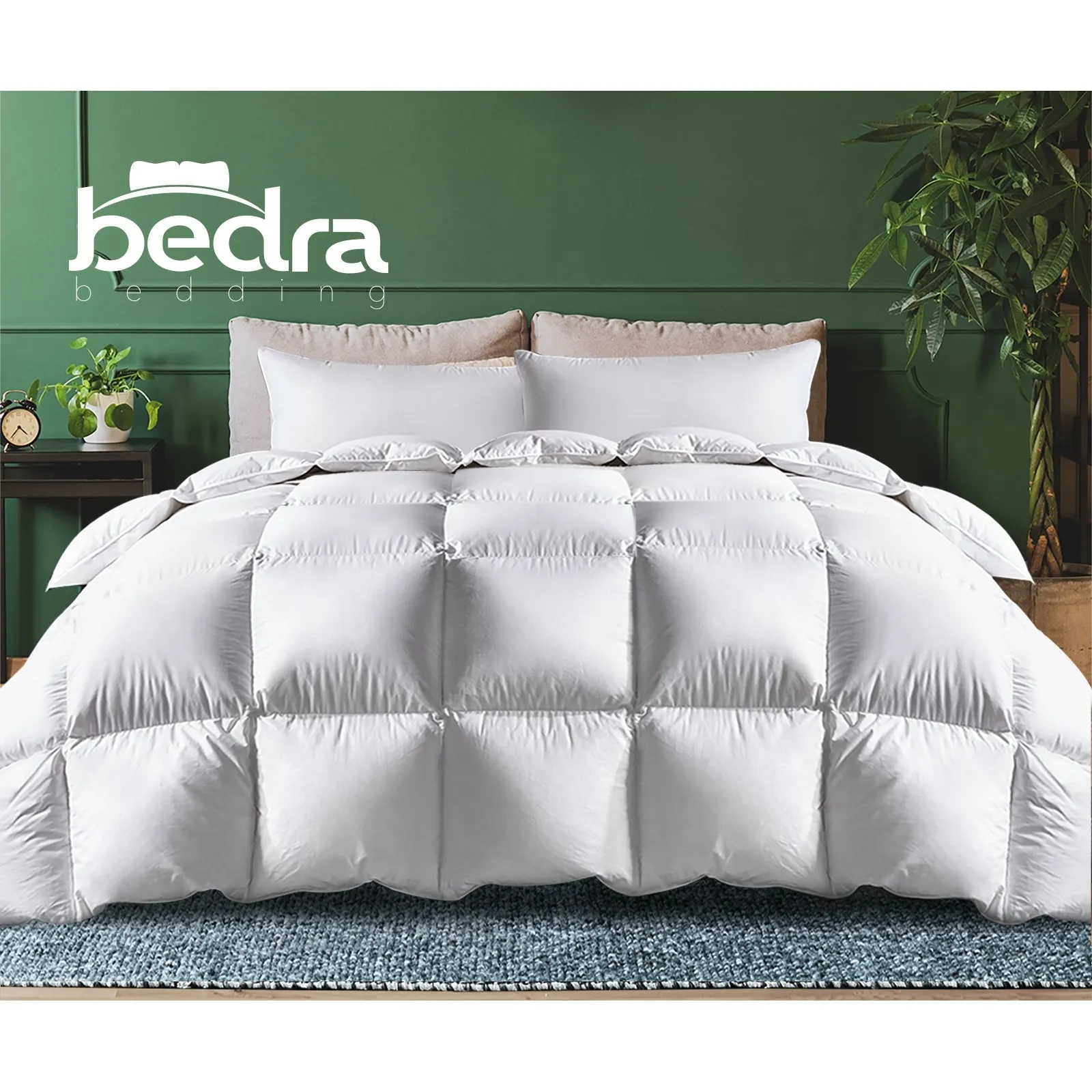 Bedra Goose Down Feather Quilt 800GSM Duvet Doona All Season Queen