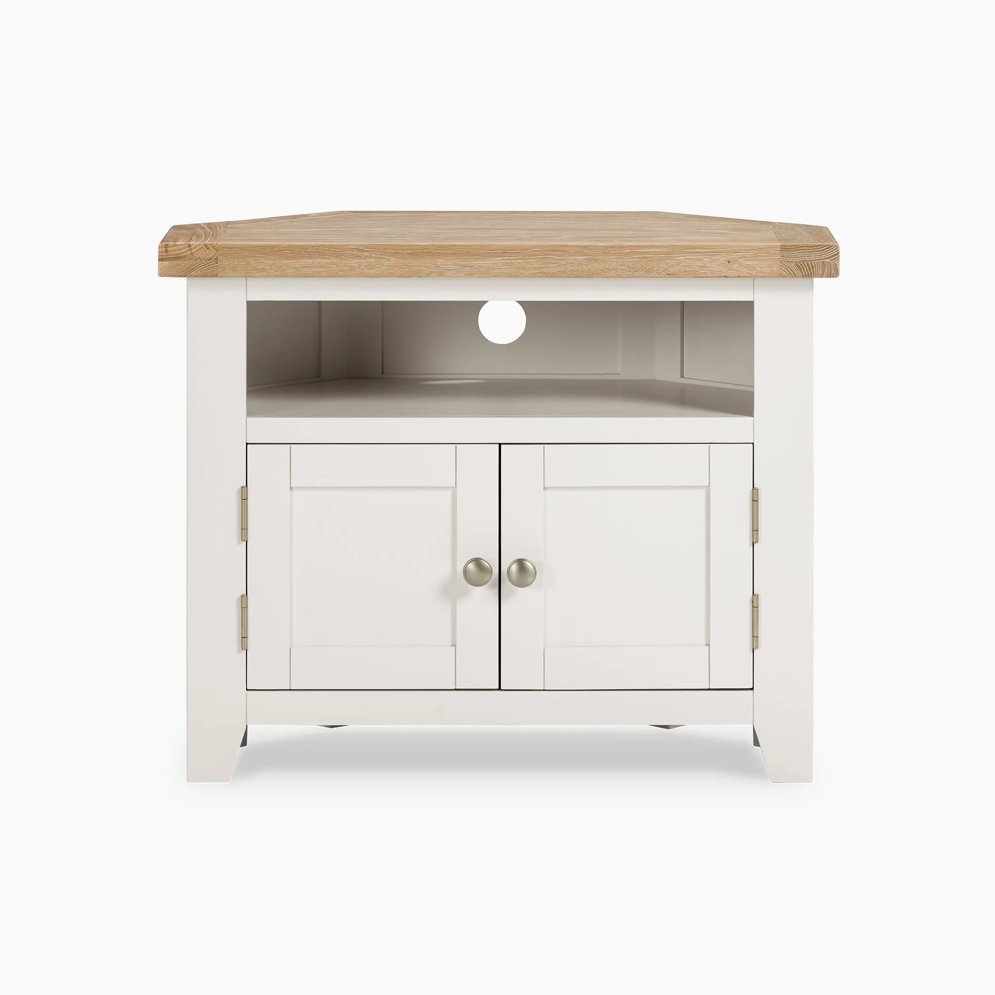 Burford Corner Media Unit in Warm White