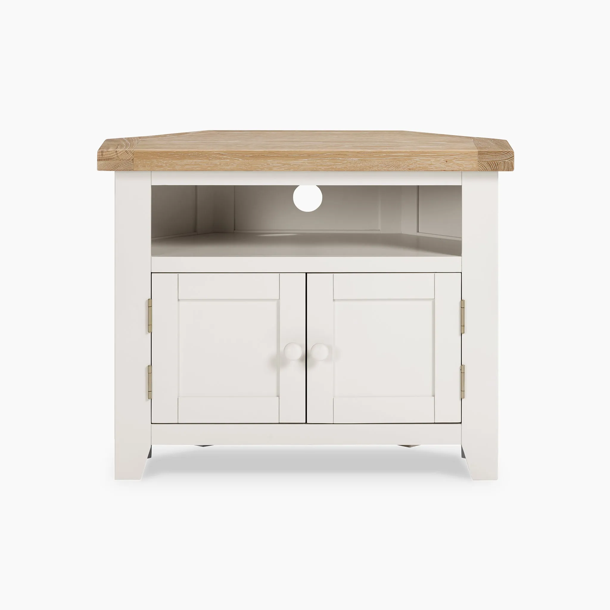 Burford Corner Media Unit in Warm White