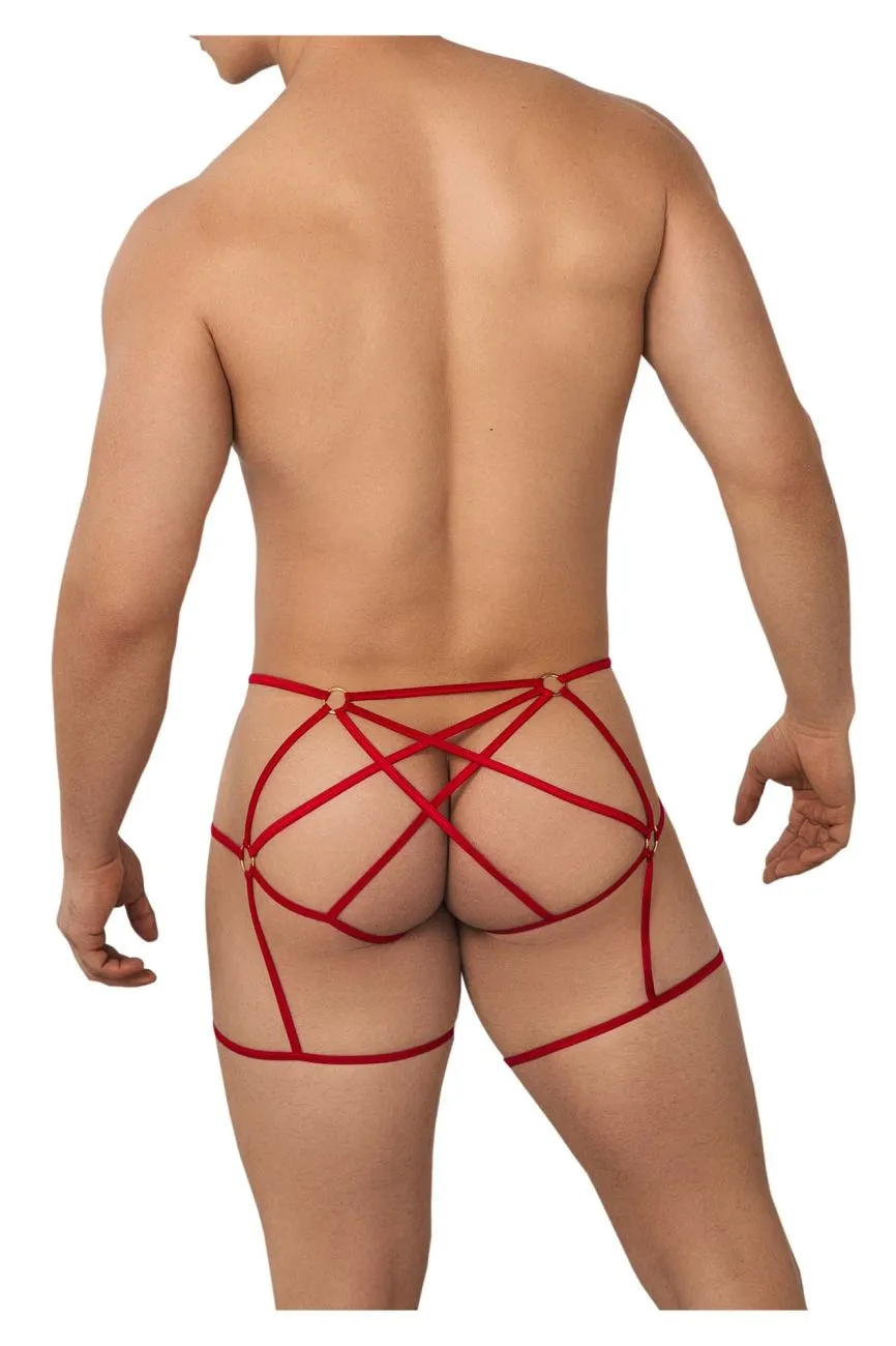 CandyMan 99646 Cage Jockstrap Color Red