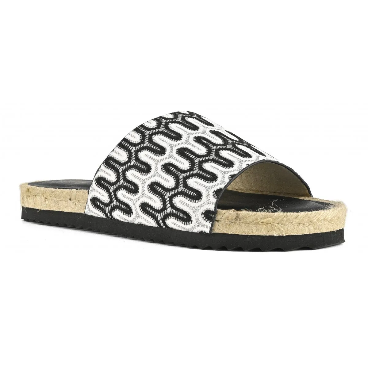 Colors of California - Carole Sandal Black and White