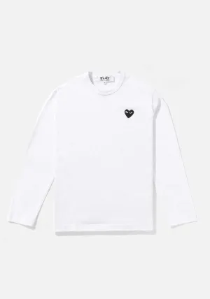 COMME DES GARCONS PLAY BLACK HEART LONG SLEEVE