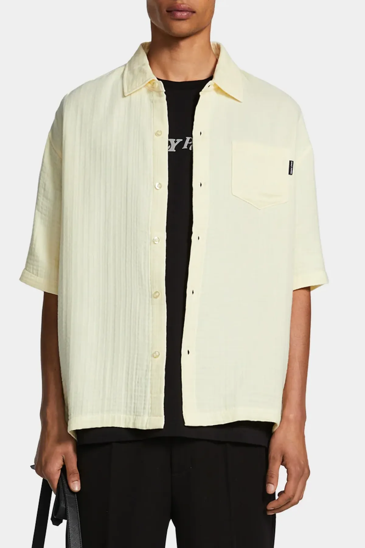 Daily Paper Enzi Seersucker Shirt - Yellow