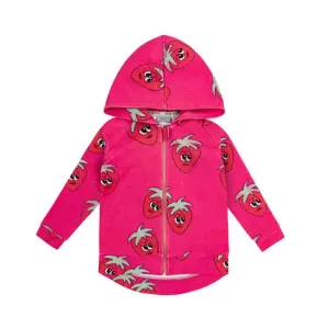 Dear Sophie Zip Hoodie - Strawberry Pink