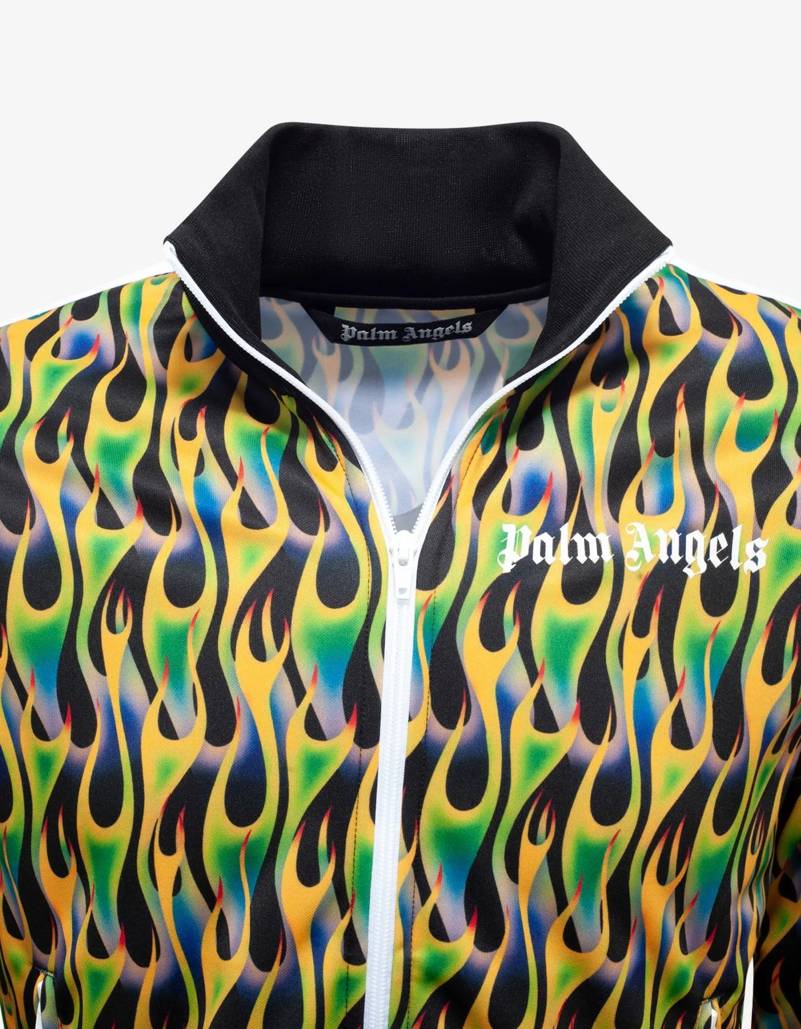 Green Burning Print Track Jacket -