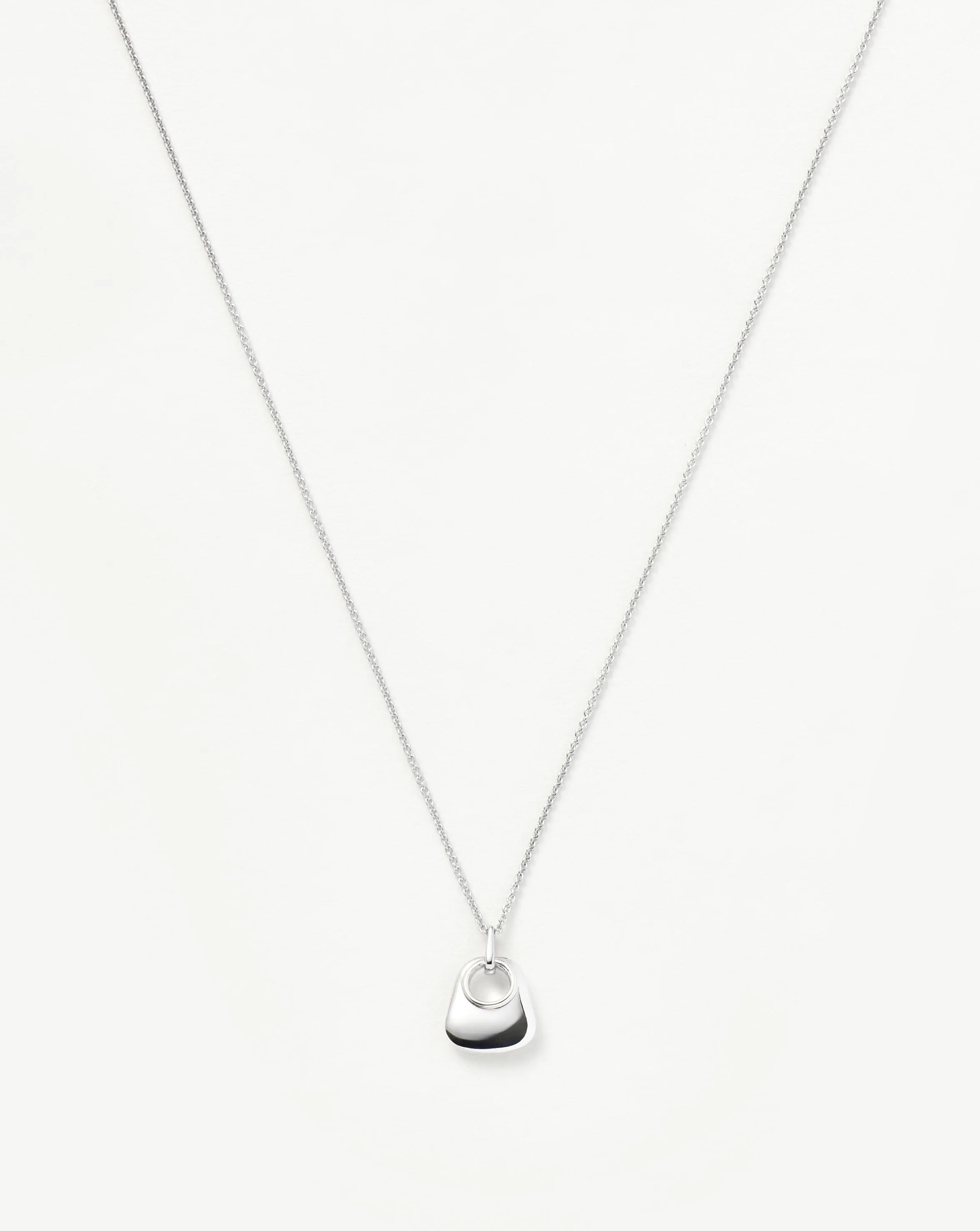 Hera Ridge Mini Pendant Necklace | Silver Plated