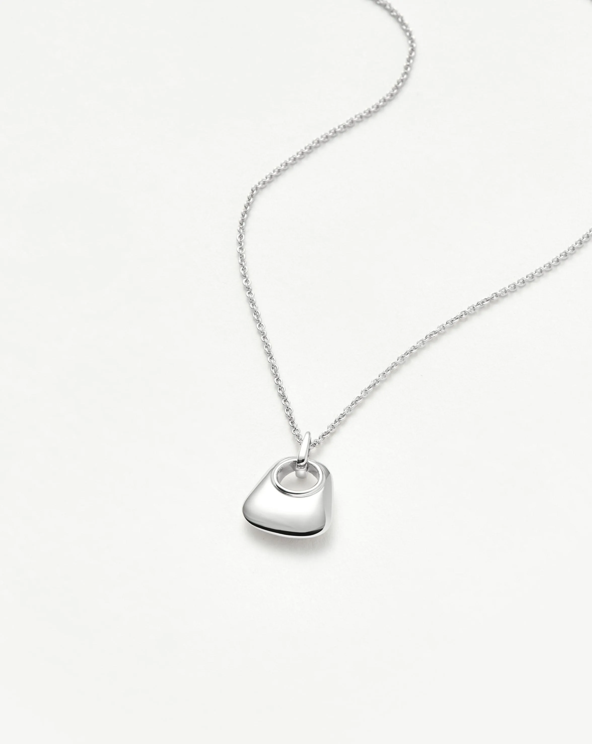 Hera Ridge Mini Pendant Necklace | Silver Plated