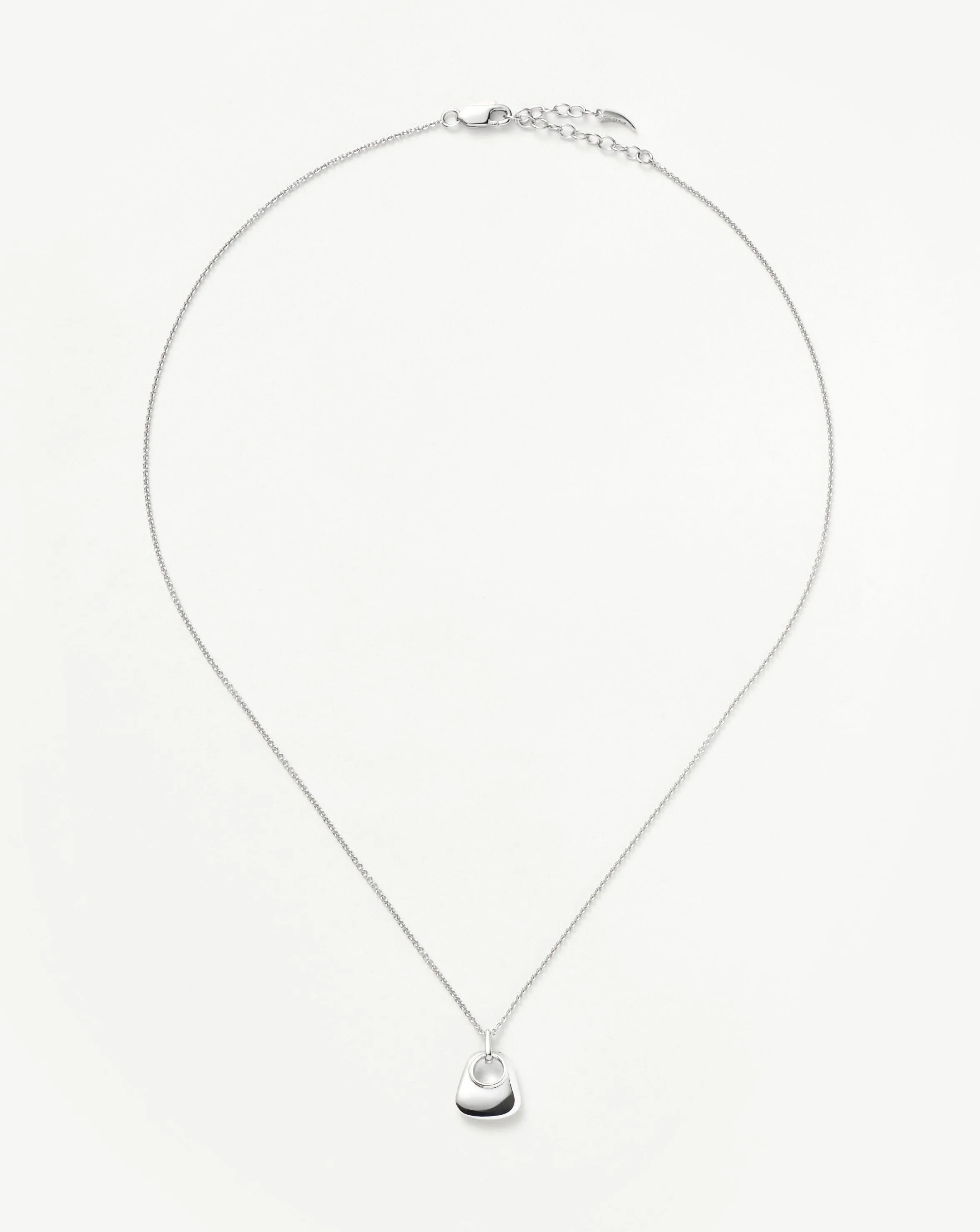 Hera Ridge Mini Pendant Necklace | Silver Plated