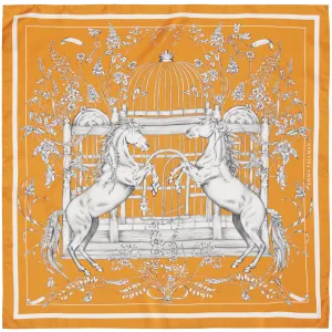 La Femme Mini Silk Scarf Ochre