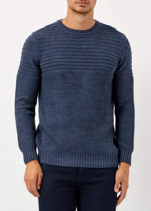 Men's Slim Fit Indigo Winter Pullover