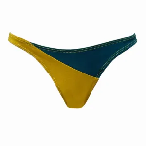 {Mustard and Emerald} Organic Half and Half Thong