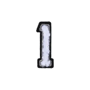 Number 1 Patch -1 Black/White