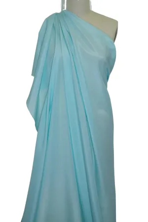 NY Designer Silk Broadcloth - Anguilla Aqua