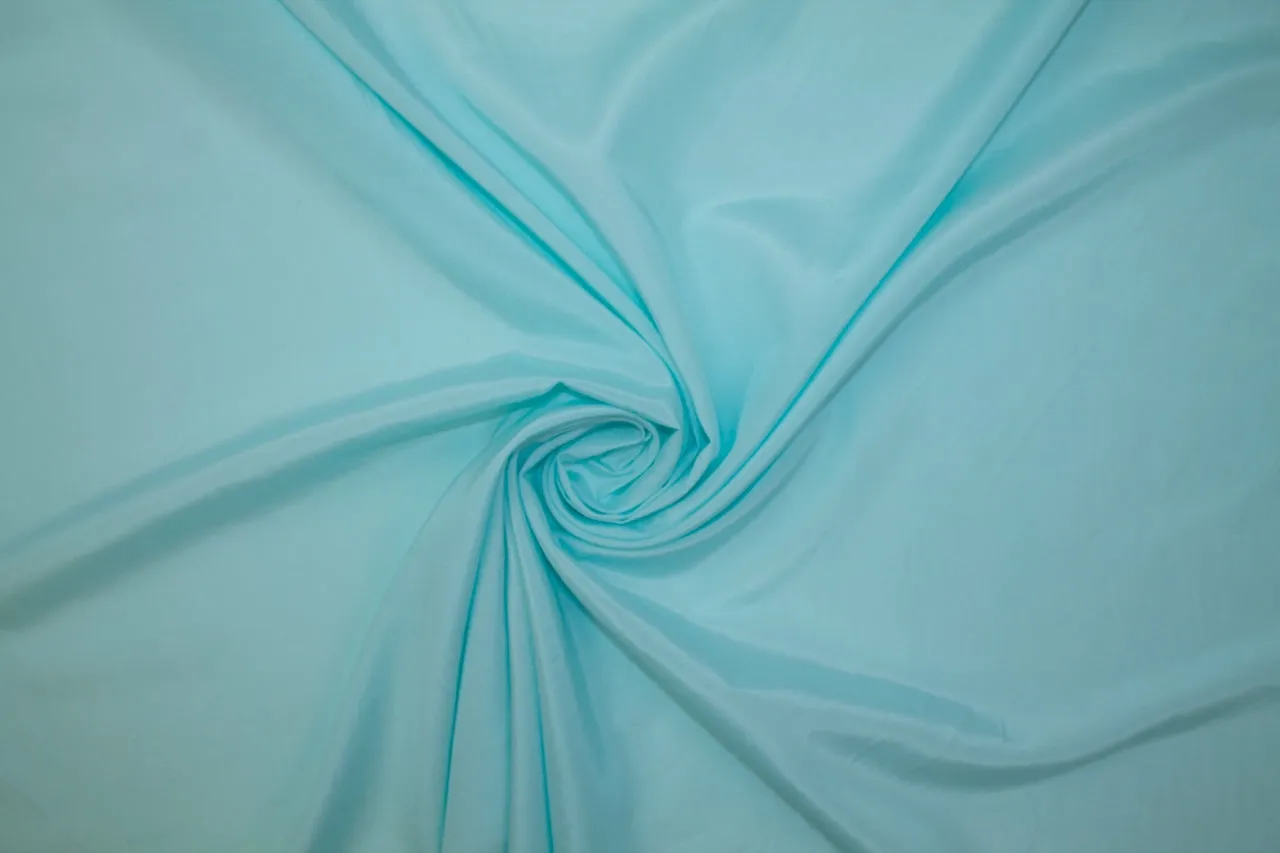 NY Designer Silk Broadcloth - Anguilla Aqua