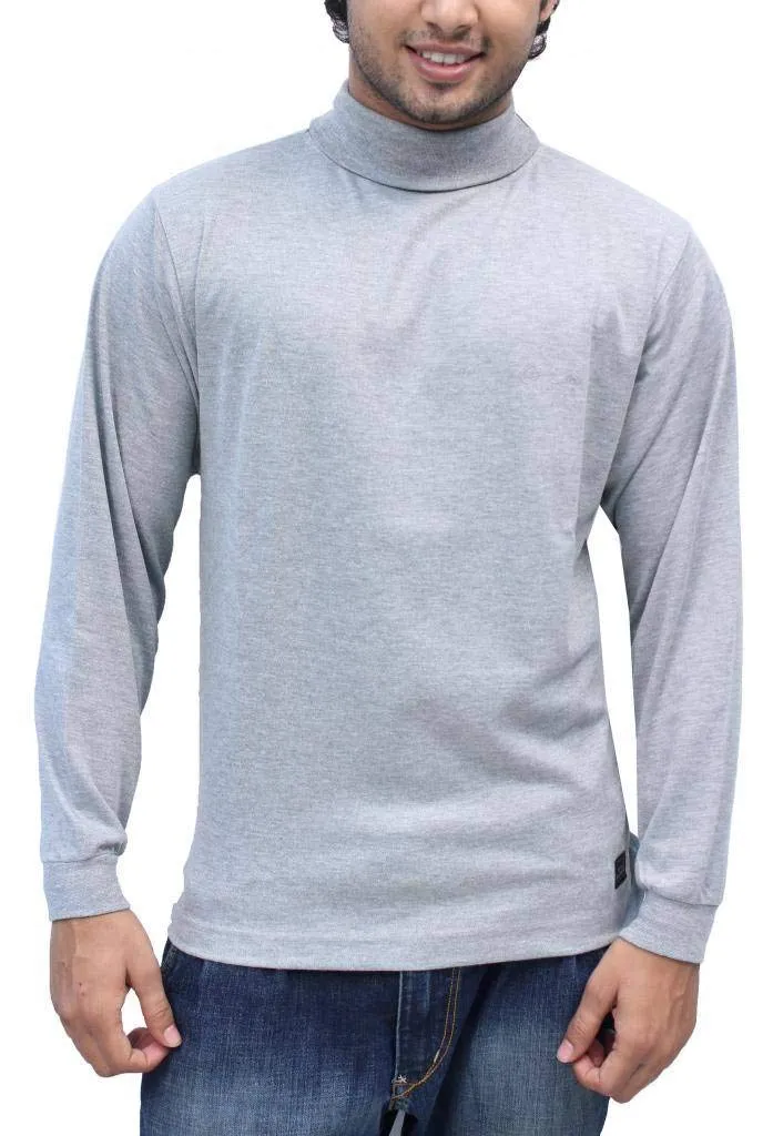 Romano nx Men's 100% Cotton Turtle Neck T-Shirt in 4 Colors