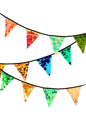 SEQUIN BUNTING - MULTI-COLOUR