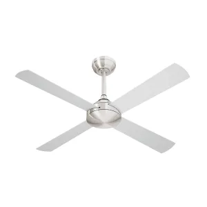 Vevare 52'' Ceiling Fan AC Motor with Remote Control Timer 4 Blades Fans Silver