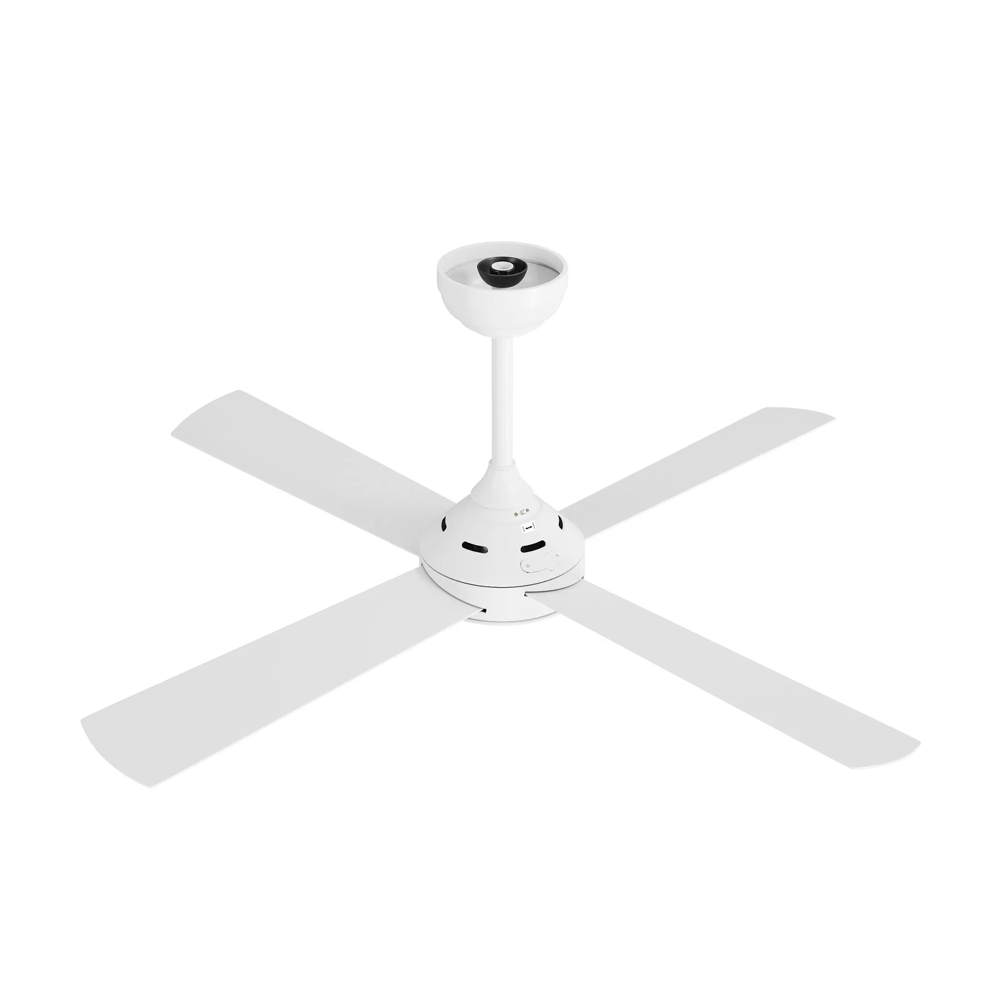 Vevare 52'' Ceiling Fan AC Motor with Remote Control Timer 4 Blades Fans White