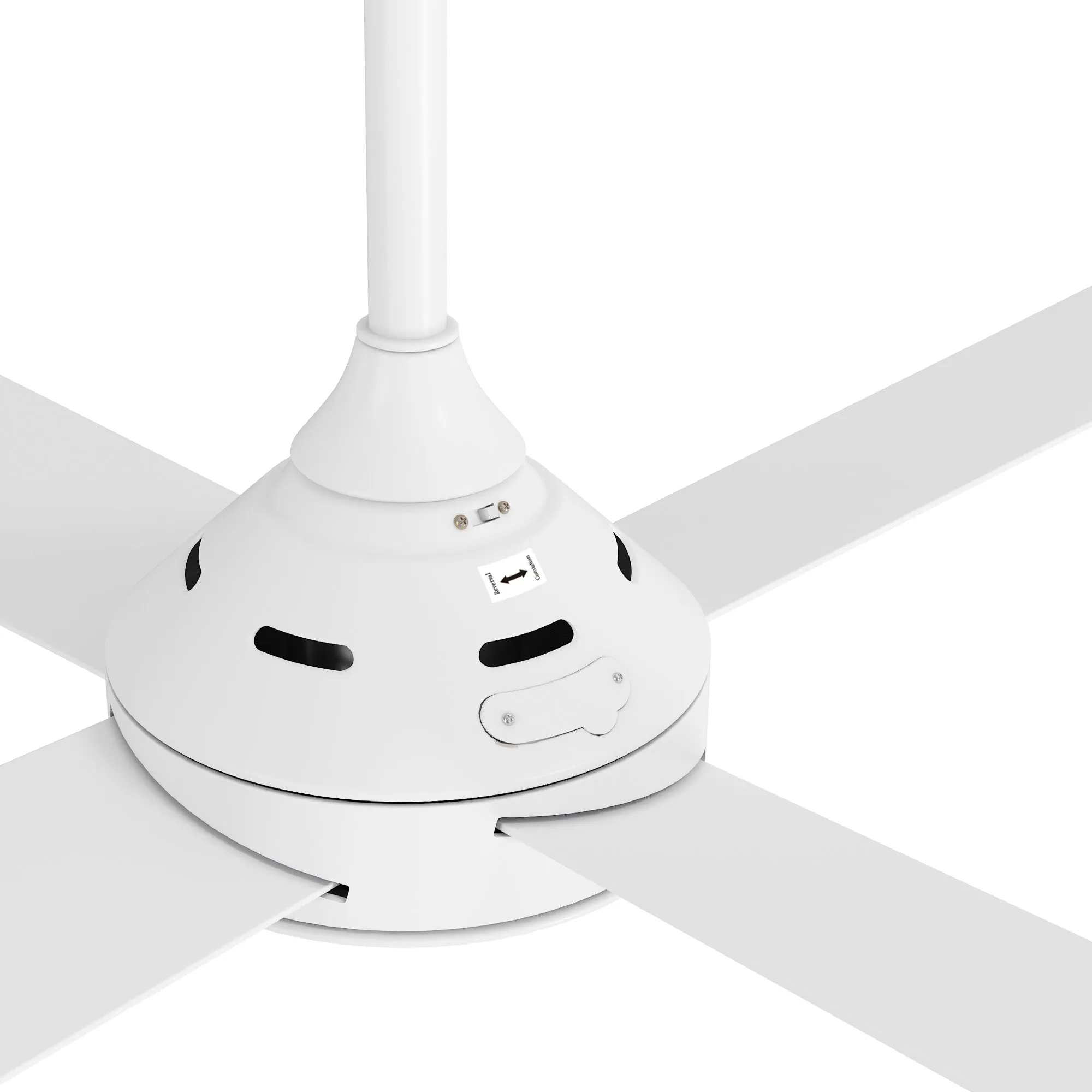 Vevare 52'' Ceiling Fan AC Motor with Remote Control Timer 4 Blades Fans White