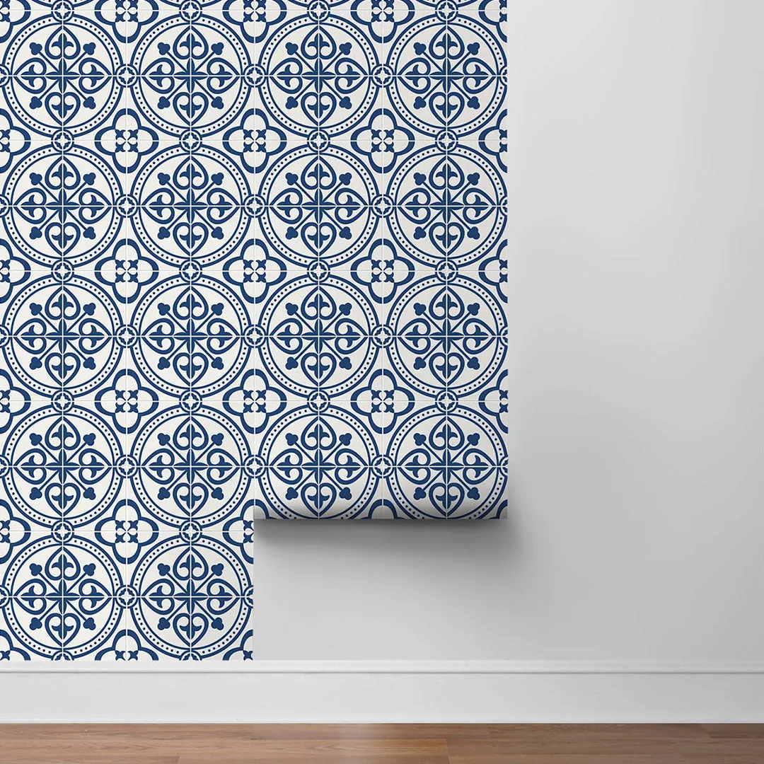 Villa Mar Tile Peel-and-Stick Luxe Haven Wallpaper