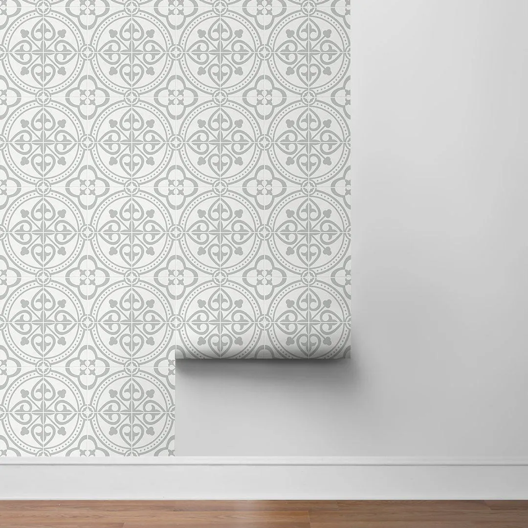 Villa Mar Tile Peel-and-Stick Luxe Haven Wallpaper