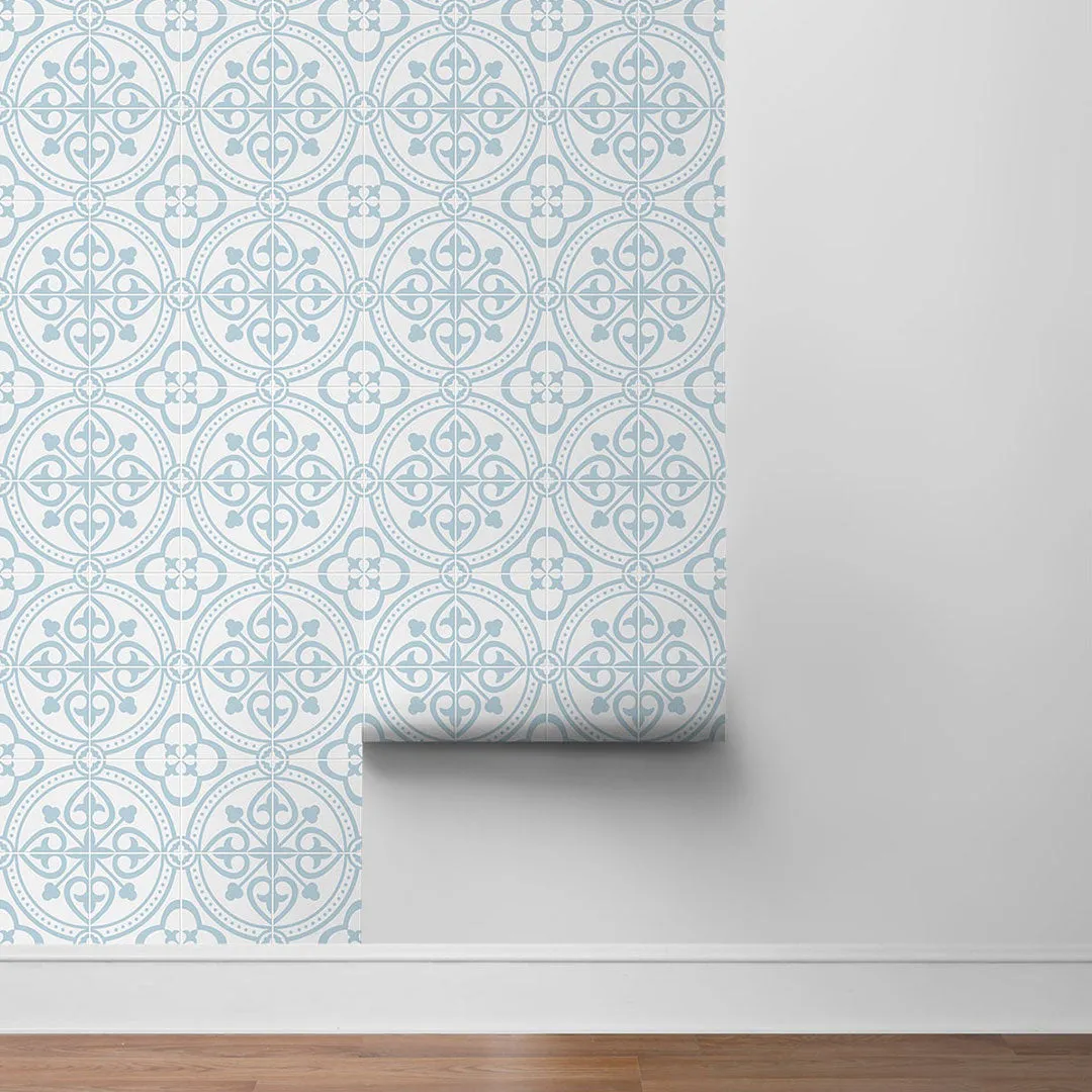 Villa Mar Tile Peel-and-Stick Luxe Haven Wallpaper